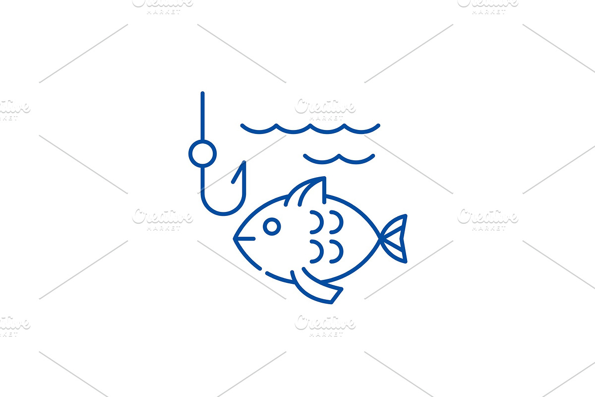 Fishing line icon concept. Fishing in Illustrations - product preview 8