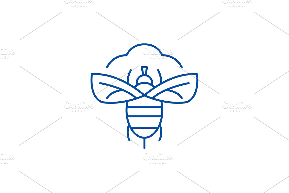 Fly line icon concept. Fly flat in Illustrations - product preview 8