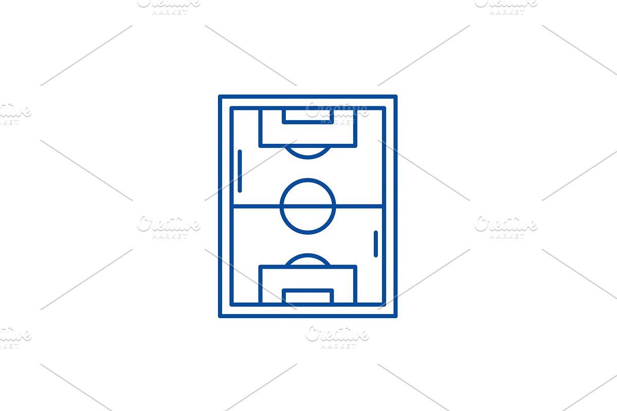 Football field line icon concept in Illustrations - product preview 8
