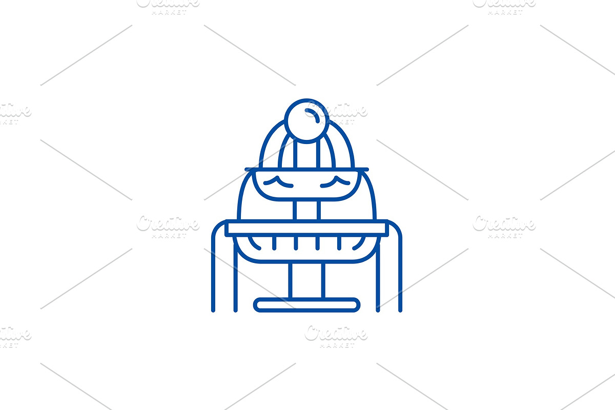 Fountains line icon concept in Illustrations - product preview 8