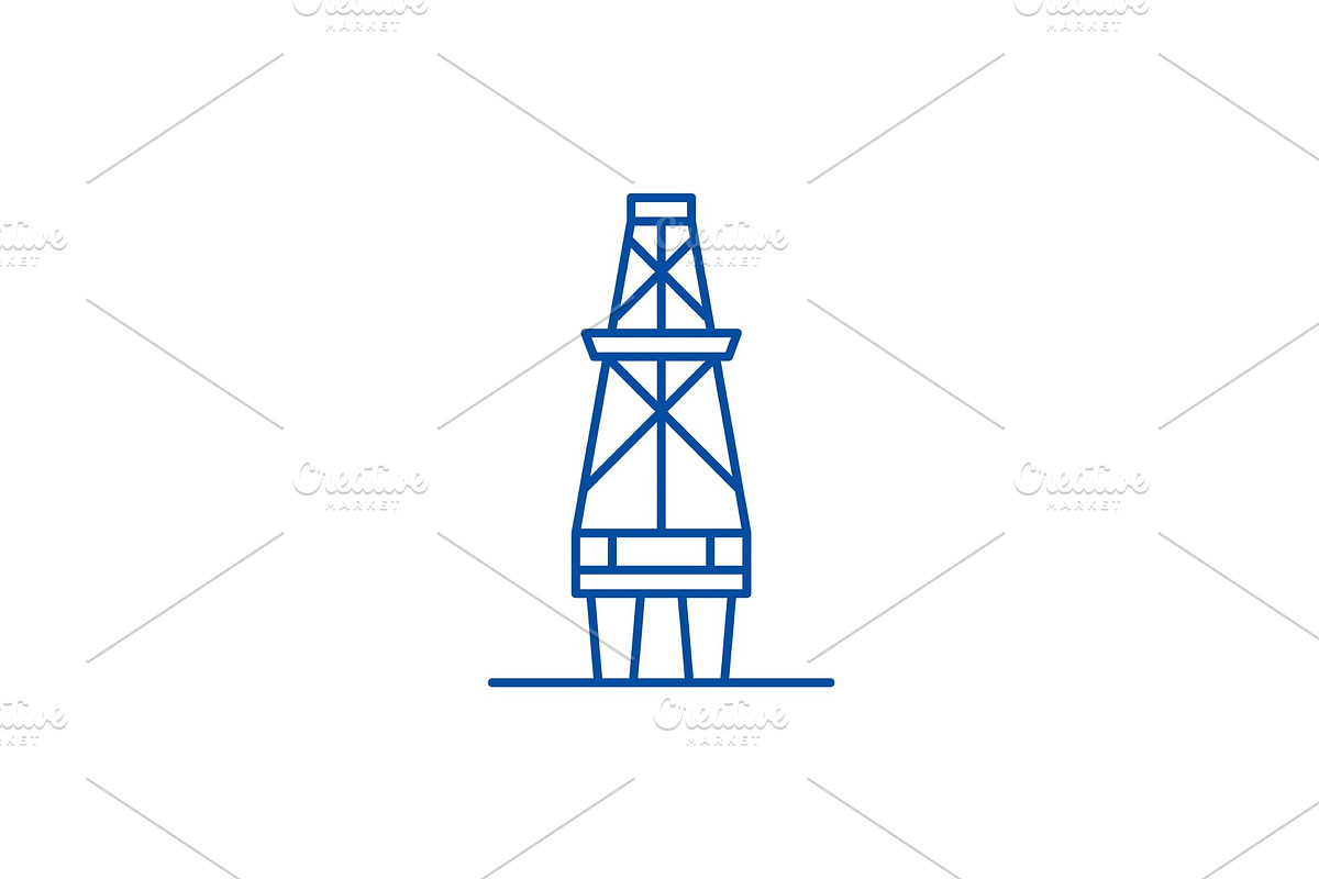 Fuel production line icon concept in Illustrations - product preview 8