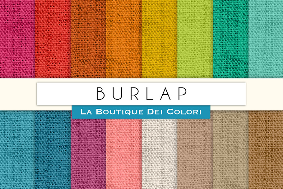 Colourful Burlap Digital Textures