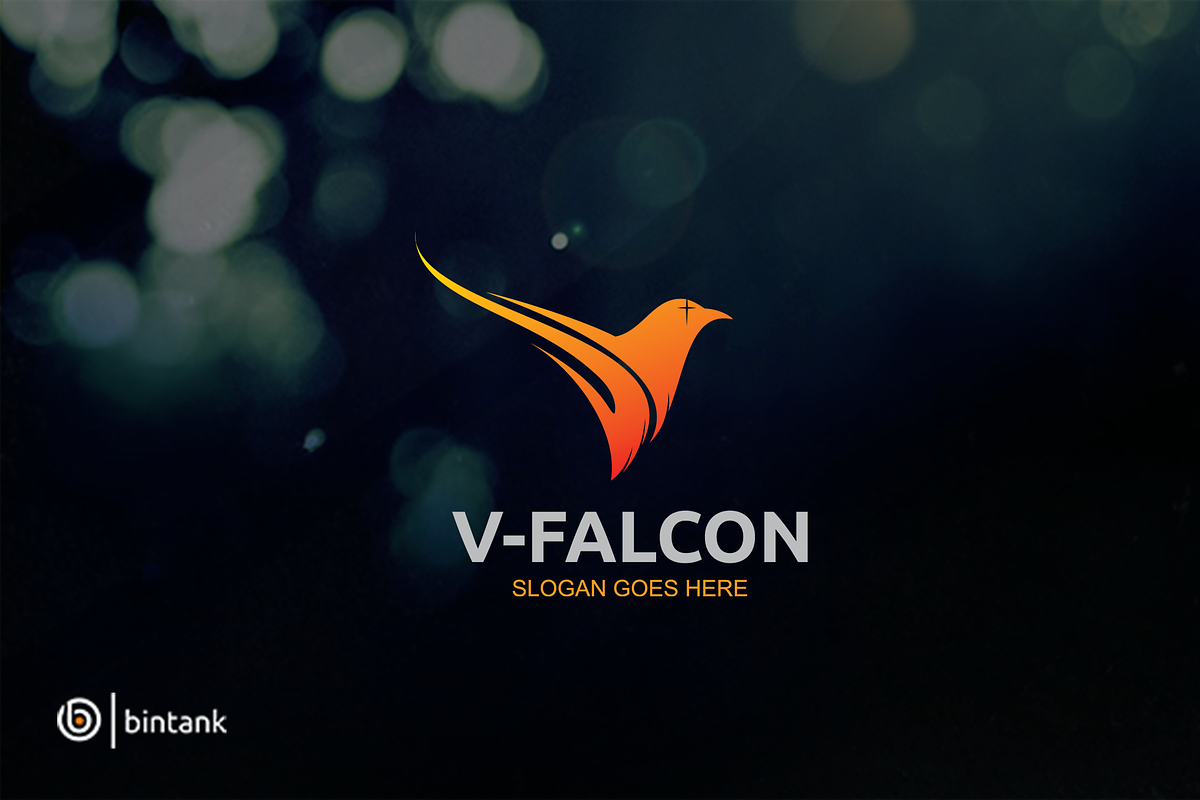 V- Falcon Logo in Logo Templates - product preview 8
