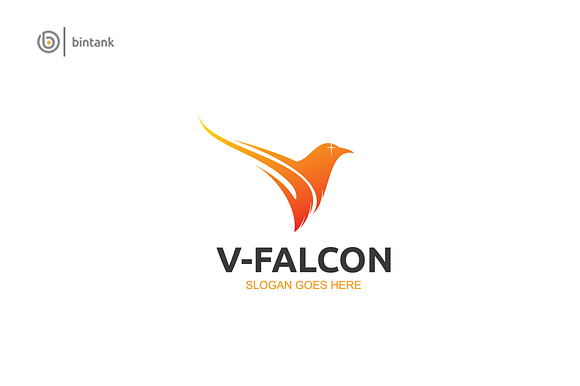 V- Falcon Logo in Logo Templates - product preview 1