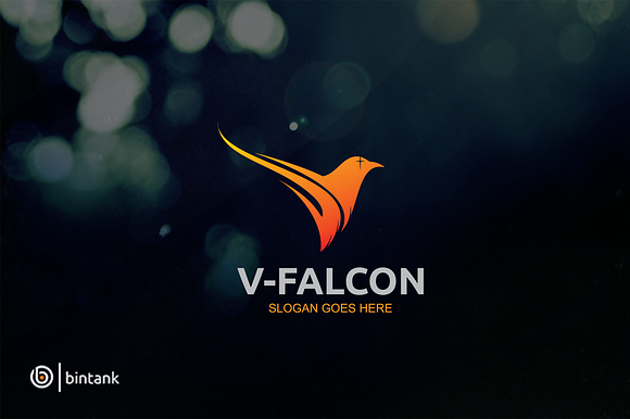V- Falcon Logo in Logo Templates - product preview 2