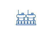 Chemical production line icon