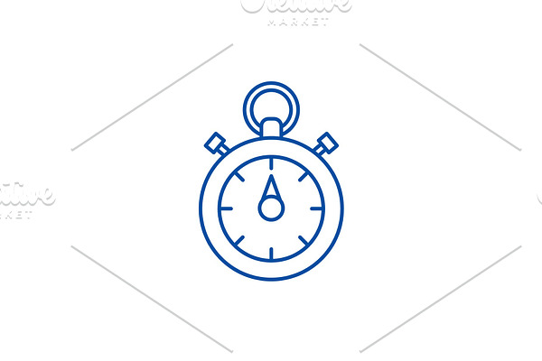 Chronoscope line icon concept