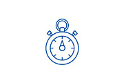 Chronoscope line icon concept