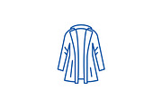 Coat line icon concept. Coat flat