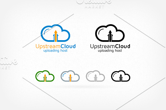Hosting Cloud Logo in Logo Templates - product preview 2