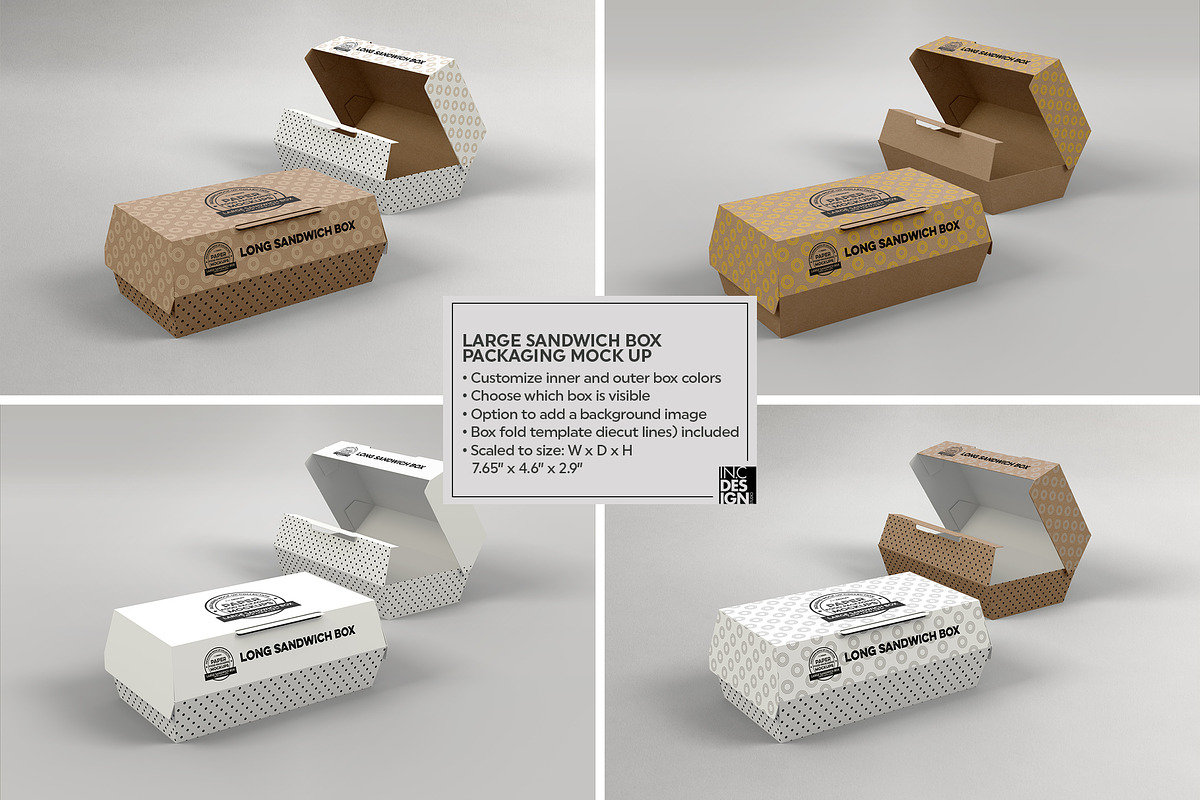 Download VOL.5: Food Box Packaging Mockups | Creative Branding ...