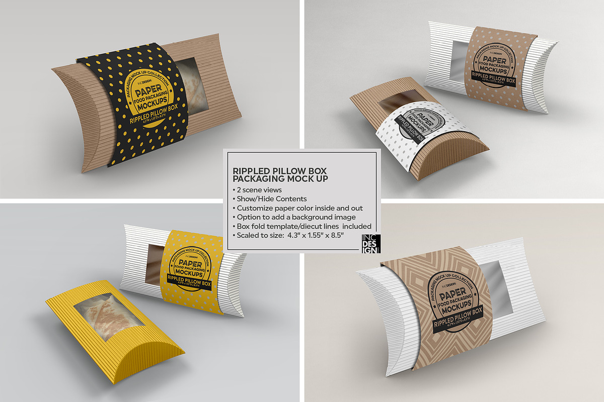 Download VOL.5: Food Box Packaging Mockups | Creative Branding Mockups ~ Creative Market