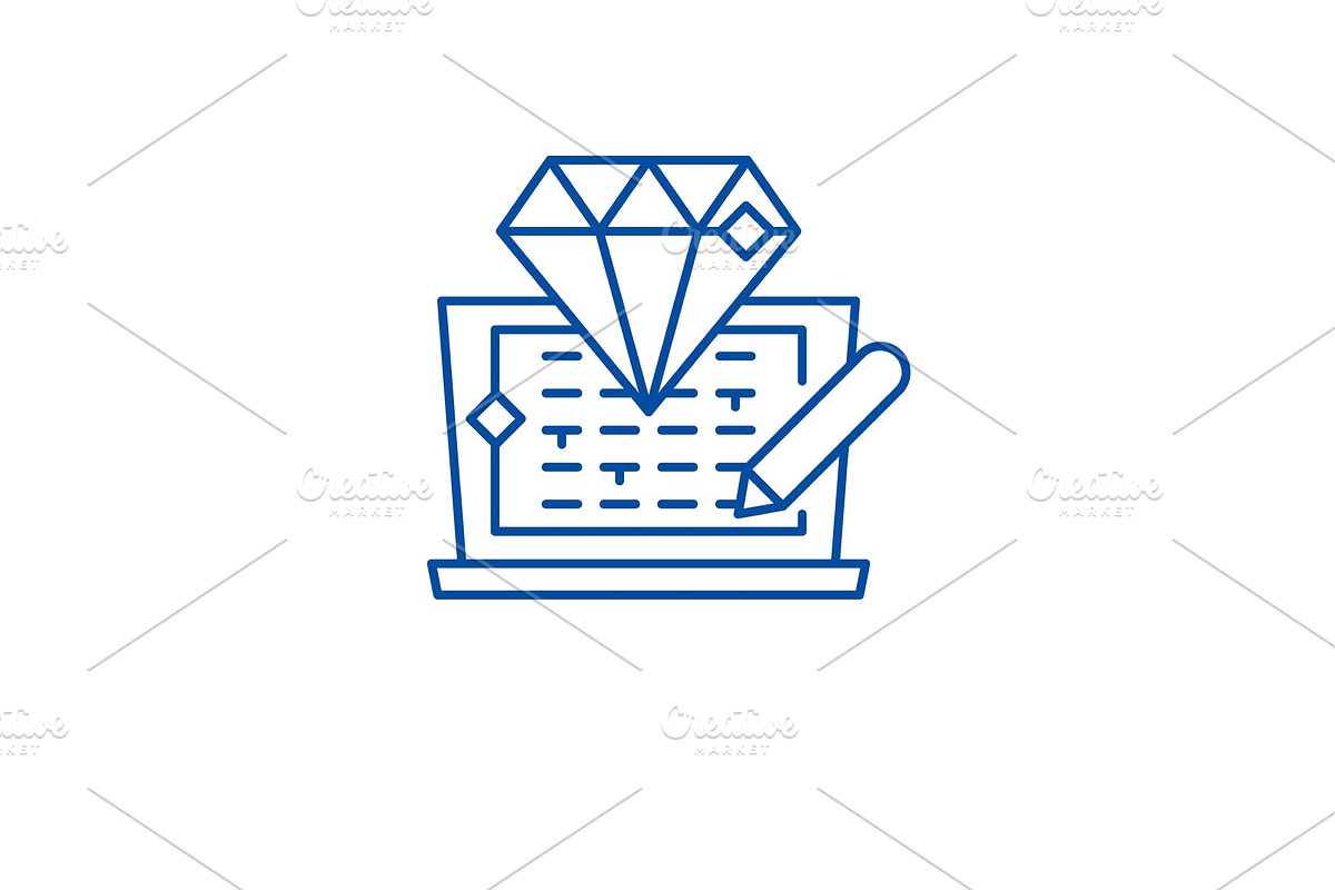 Code development line icon concept in Illustrations - product preview 8
