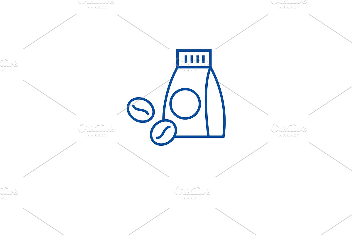 Coffee shop line icon concept in Illustrations - product preview 8