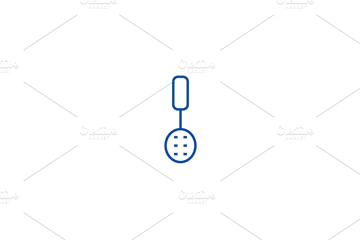 Colander line icon concept. Colander in Illustrations - product preview 8
