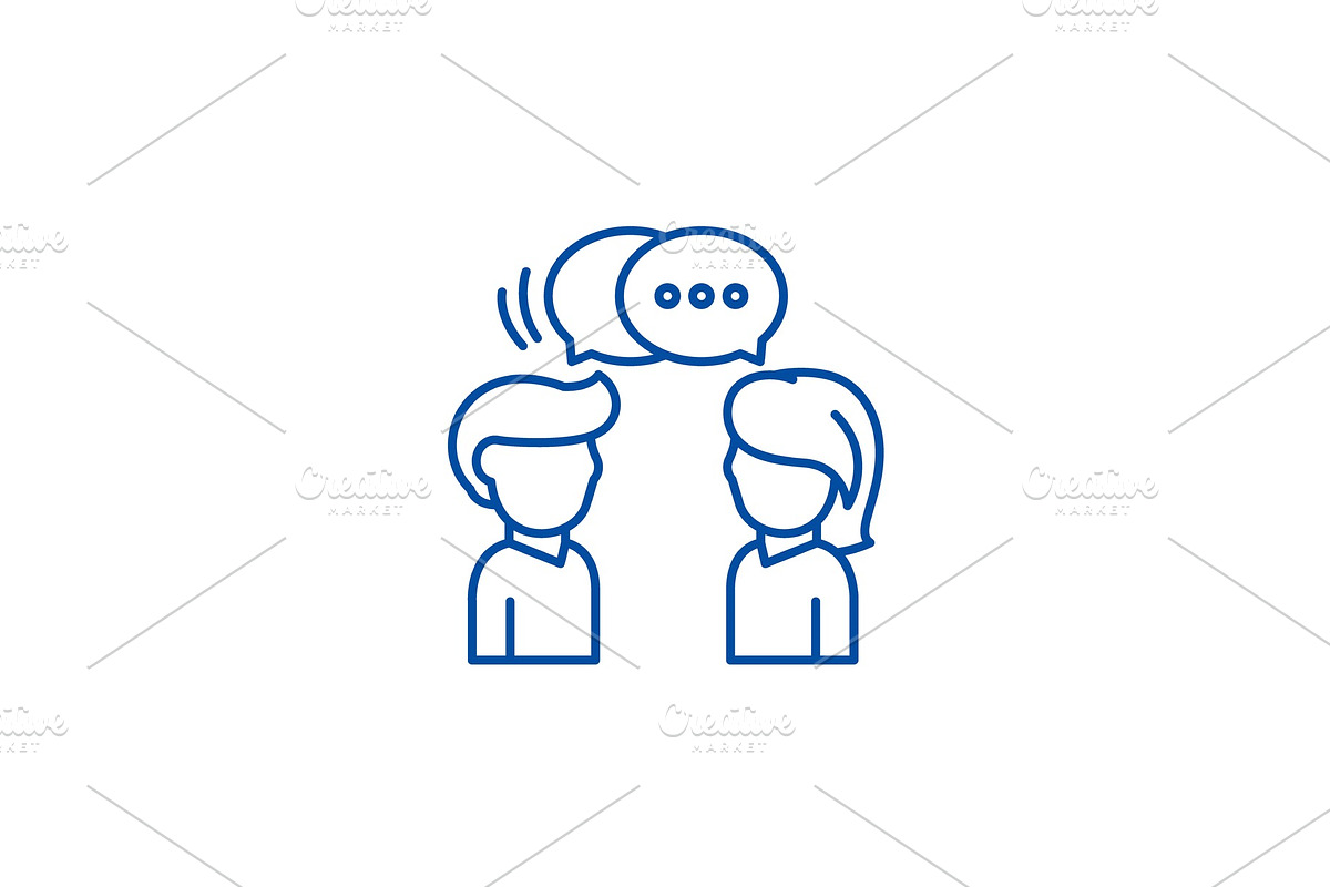 Communication line icon concept in Illustrations - product preview 8