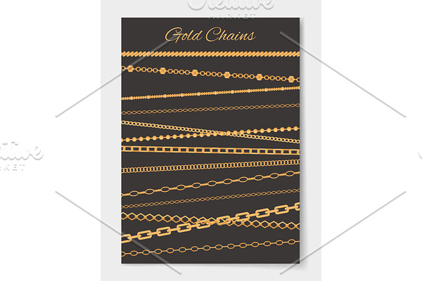 Gold Chains Variety Set Poster