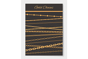 Gold Chains Variety Set Poster