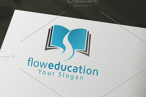 Education Flow Logo in Logo Templates - product preview 1