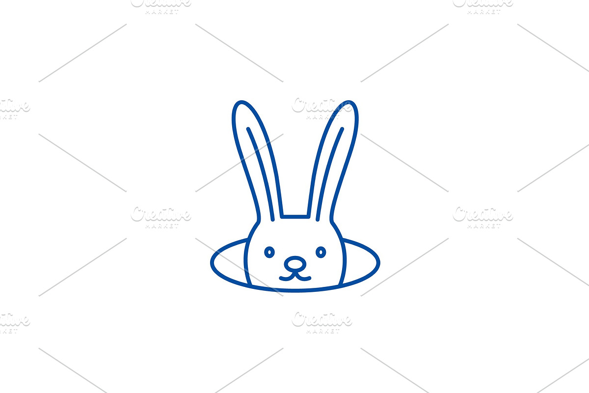 Conjure hare line icon concept in Illustrations - product preview 8