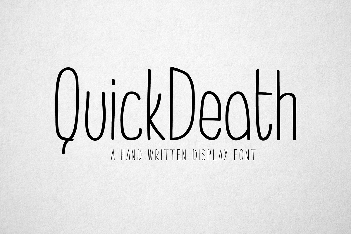 QuickDeath - Hand Drawn Font in Fonts - product preview 8