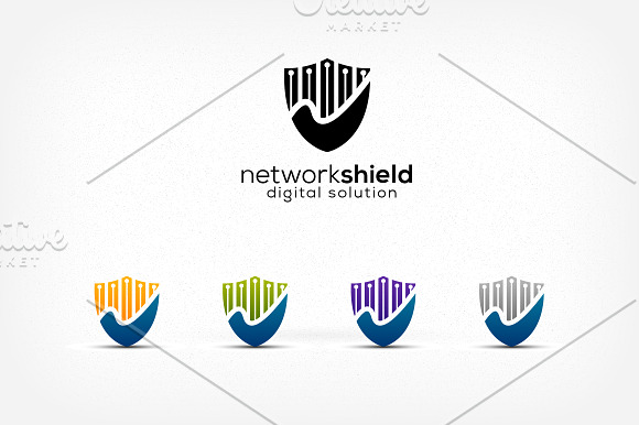 Security and Network Logo in Logo Templates - product preview 2