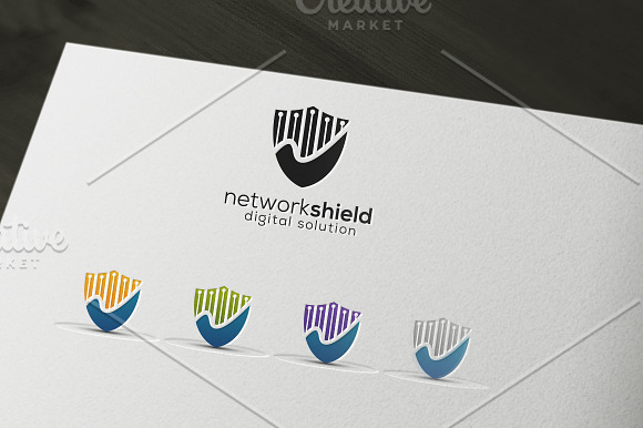 Security and Network Logo in Logo Templates - product preview 3