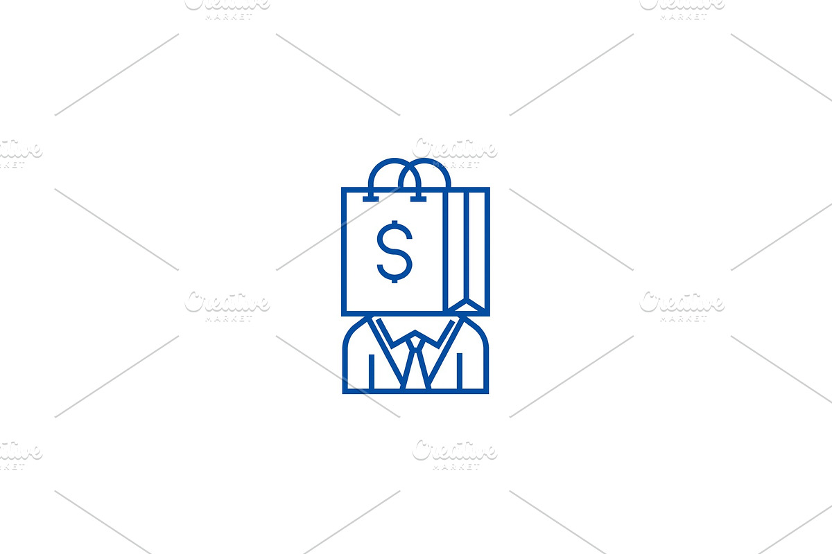Consumerism line icon concept in Illustrations - product preview 8