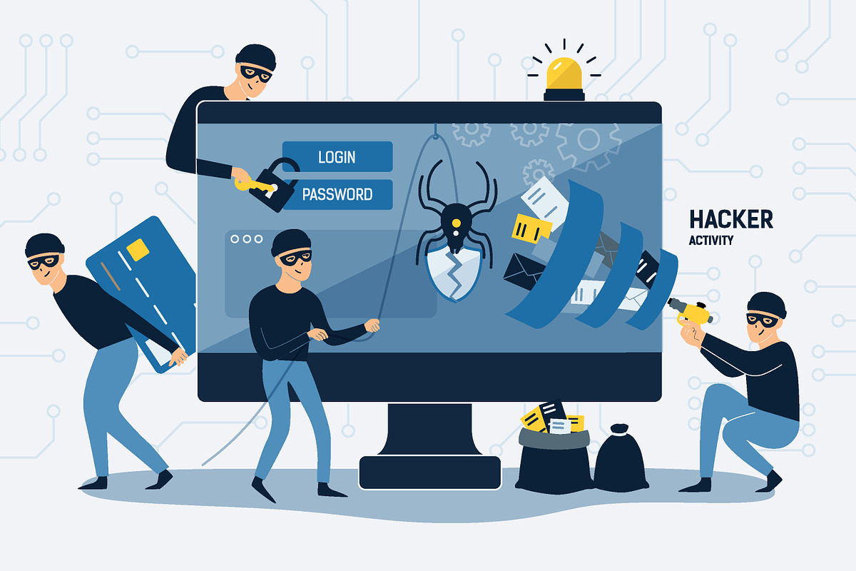 Hacker activity in Illustrations - product preview 8