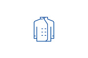 Cook dress line icon concept. Cook