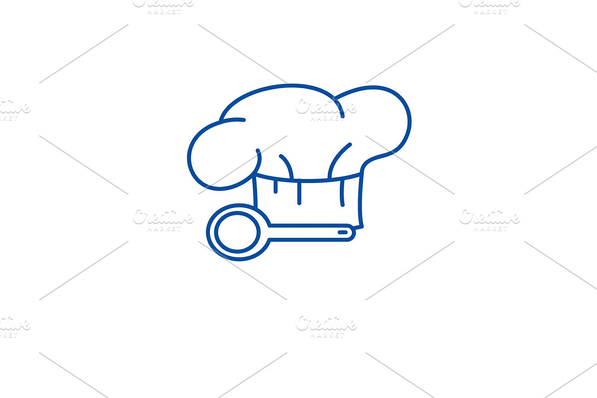 Cooking time line icon concept in Illustrations - product preview 8