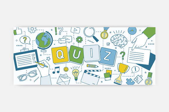 Quiz background ans seamless in Illustrations - product preview 4