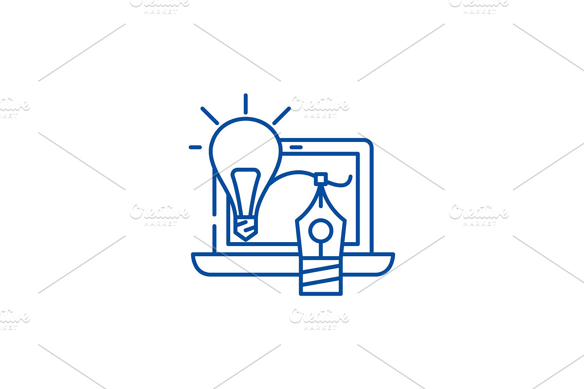 Creativity line icon concept in Illustrations - product preview 8