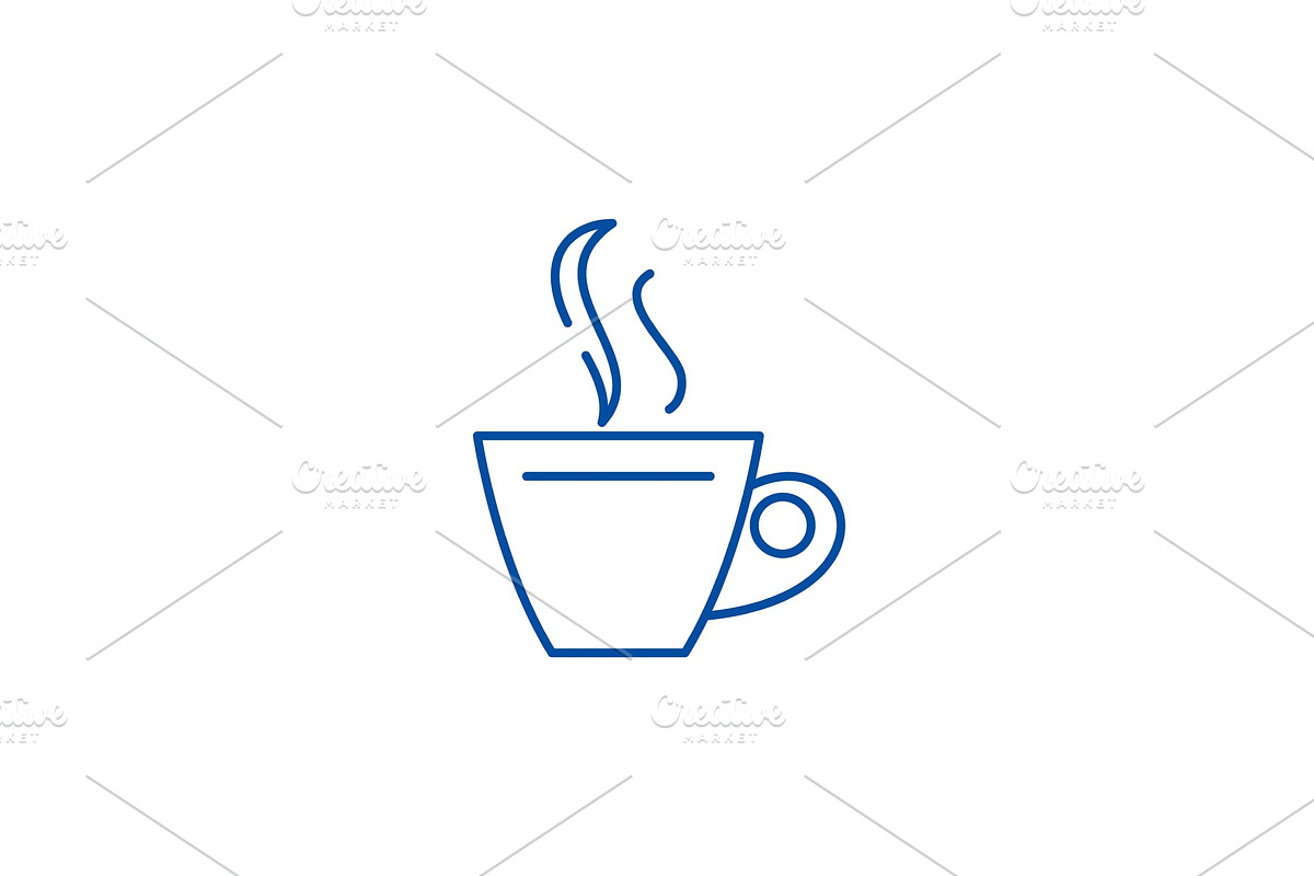 Cup of tea line icon concept. Cup of in Illustrations - product preview 8
