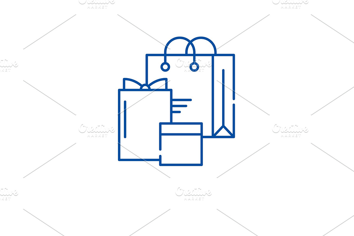 Customer loyality line icon concept in Illustrations - product preview 8