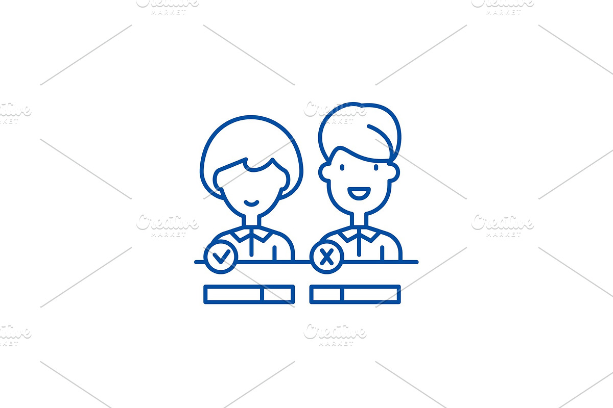 Customer status line icon concept in Illustrations - product preview 8