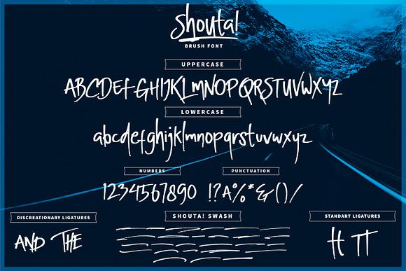 Shouta! - Brush Font in Display Fonts - product preview 5