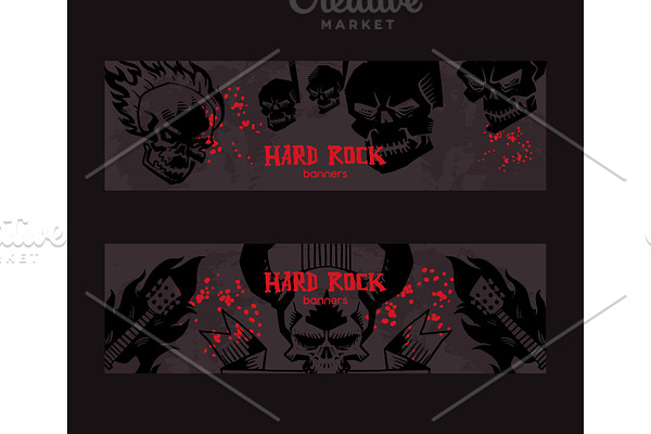 Heavy metal pattern vector rock