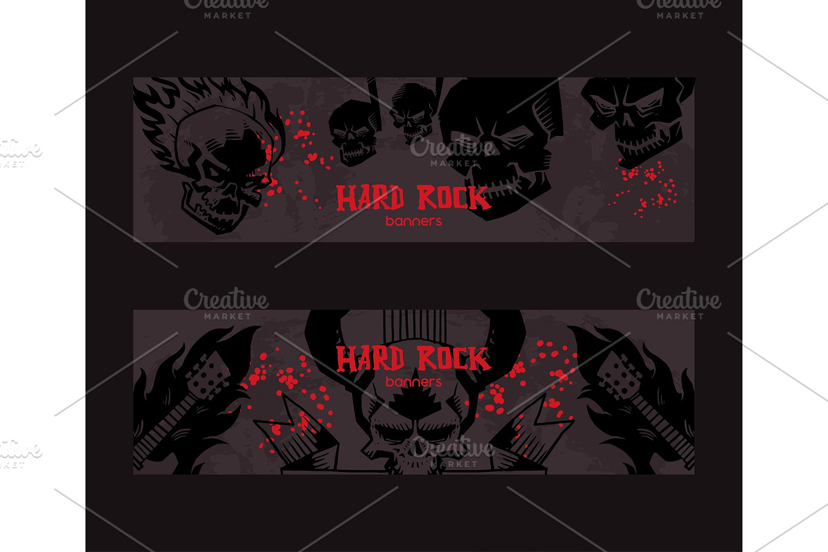 Heavy metal pattern vector rock in Textures - product preview 8