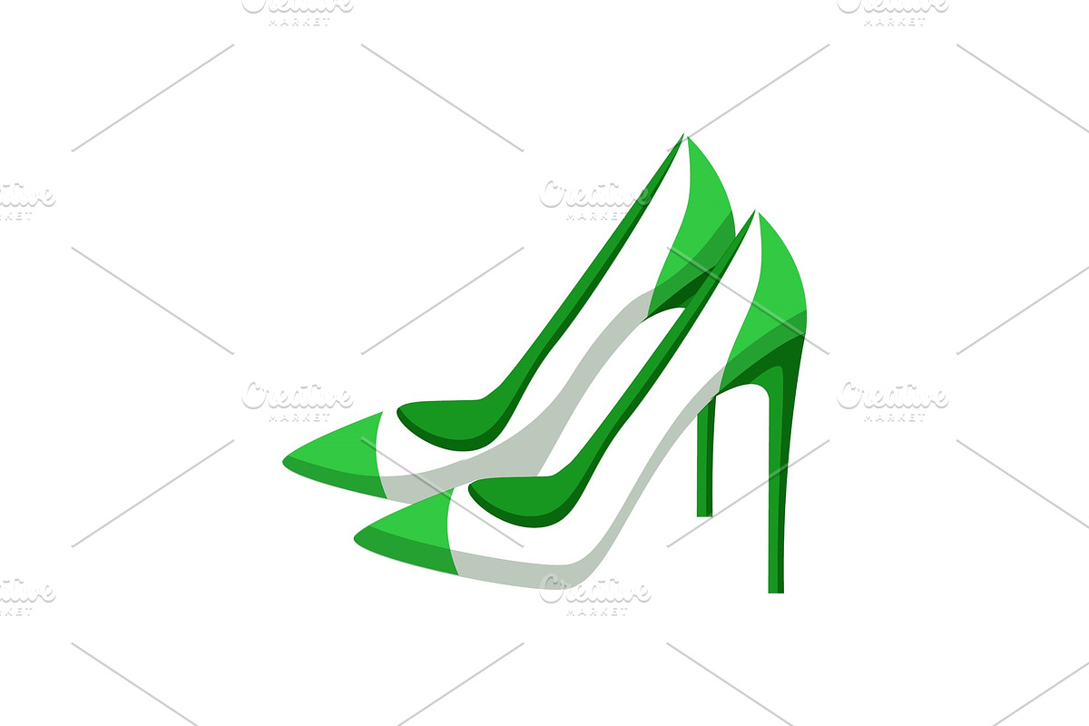 Pair of Modern Heeled Shoes in Illustrations - product preview 8