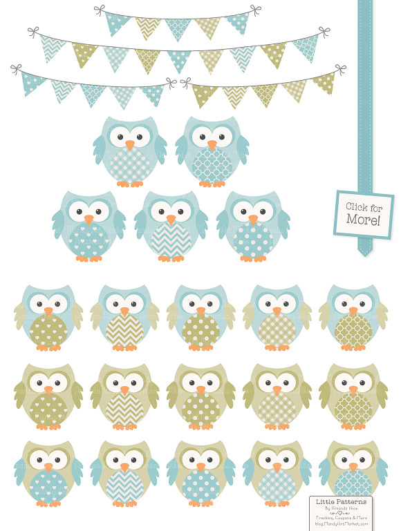 Vintage Boys Owl Vectors & Papers in Illustrations - product preview 1