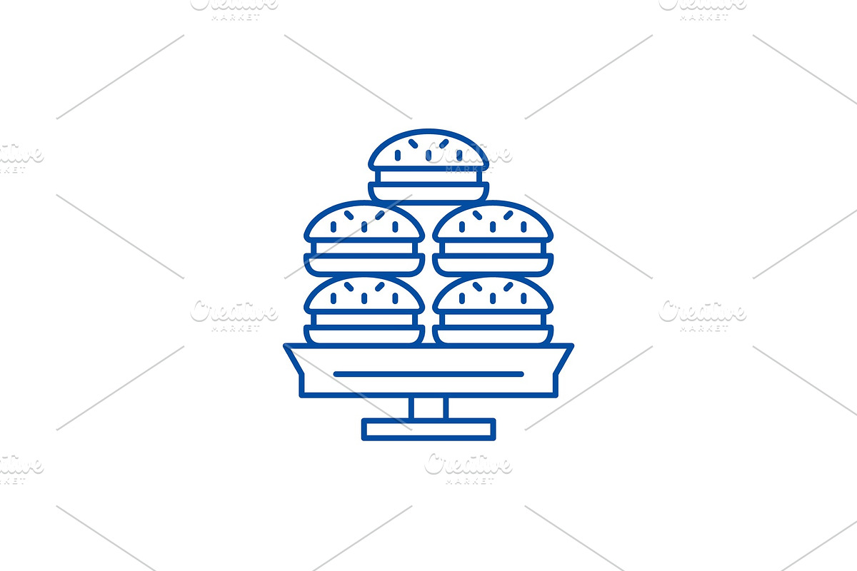 Dessert line icon concept. Dessert in Illustrations - product preview 8