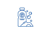 Detergent line icon concept