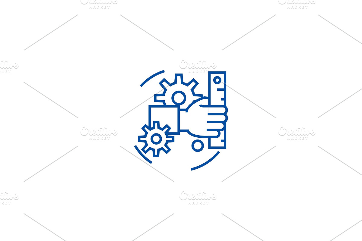 Development line icon concept in Illustrations - product preview 8