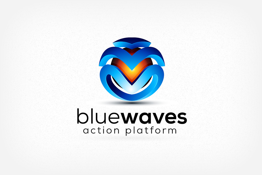 Blue Waves Logo in Logo Templates - product preview 8