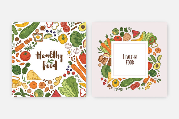 Healthy food bundle in Illustrations - product preview 5