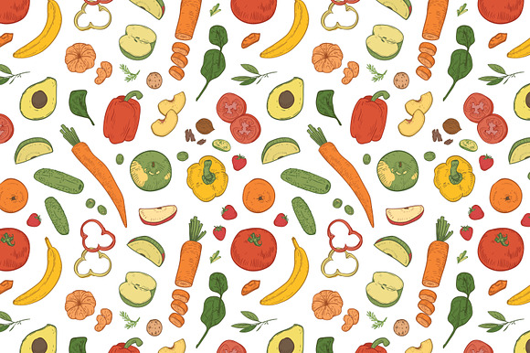 Healthy food bundle in Illustrations - product preview 9