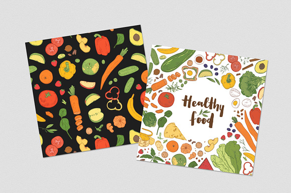 Healthy food bundle in Illustrations - product preview 16