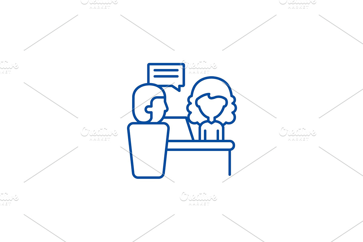 Directors orders line icon concept in Illustrations - product preview 8
