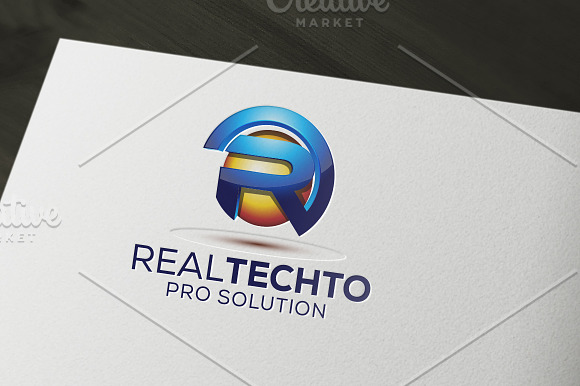 Real Technology Logo in Logo Templates - product preview 1